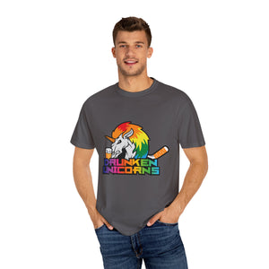 Drunken Unicorn Unisex Garment-Dyed T-shirt - PBH