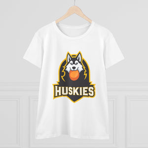 Women's T-Shirt Husky Broomball Design
