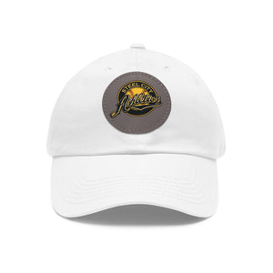 Dad Hat with Leather Patch (Round w/printed logo) - SCA