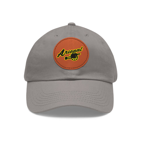 Dad Hat with Leather Patch (Round) - Arsenal