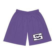 Warm Up Shorts (basketball style, no pockets) - Shockwave (purple)