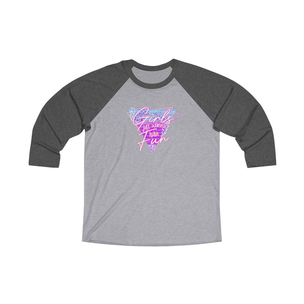 Unisex Tri-Blend 3/4 Raglan Tee- GJWTHF