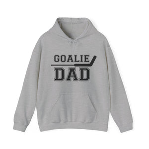 Unisex Heavy Blend™ Hooded Sweatshirt - Goalie Dad (in black)