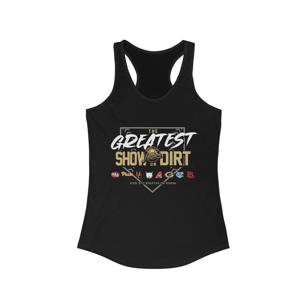 SC Athletics Women's Ideal Racerback Tank - Greatest Show (colors)