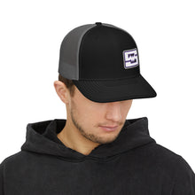 Embroidered Snapback Trucker Cap - Shockwave