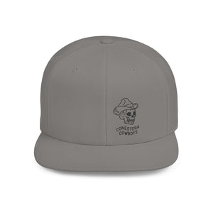 Flat Bill Snapback - Conestoga Cowboys (black logo)