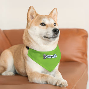 Pet Bandana Collar Green- Stanley Cupcakes