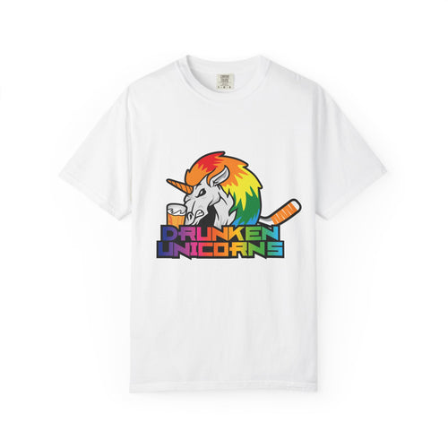 Drunken Unicorn Unisex Garment-Dyed T-shirt - PBH