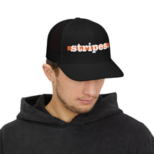 Embroidered Snapback Trucker Cap - Stripes.