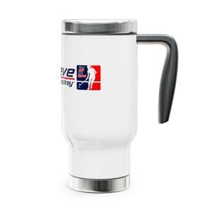 Stainless Steel Travel Mug with Handle, 14oz  - Be11ieve