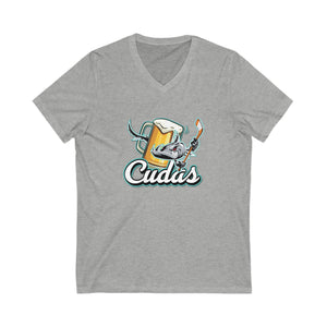 Unisex Jersey Short Sleeve V-Neck Tee - Cudas