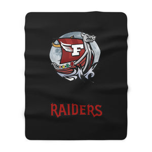 Fitchburg Raiders Sherpa Fleece Blanket