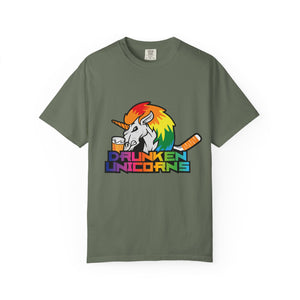 Drunken Unicorn Unisex Garment-Dyed T-shirt - PBH
