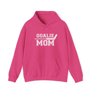 Unisex Heavy Blend™ Hooded Sweatshirt - Goalie Mom (in white)