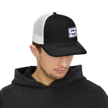 Embroidered Snapback Trucker Cap - Shockwave