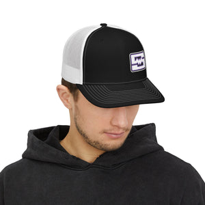 Embroidered Snapback Trucker Cap - Shockwave