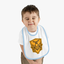 Bee Squad - Baby Contrast Trim Jersey Bib