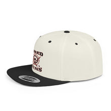 Flat Bill Snapback - Hired Guns (black/red logo)