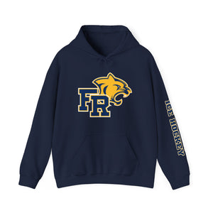 Unisex Hooded Sweatshirt - Franklin Regional Devo (front logo, sleeve text)