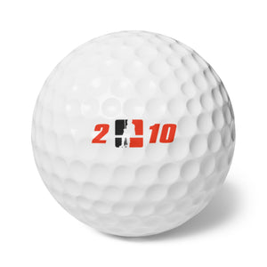 Golf Balls, 6pcs - 2 and 10