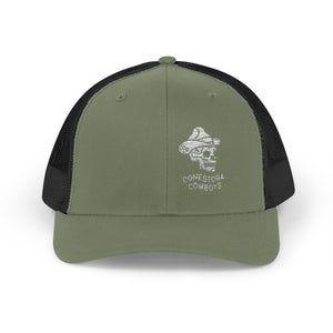 Cotton Snapback Trucker Cap - Conestoga Cowboys (white logo)
