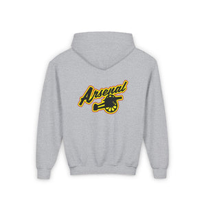 Youth Heavy Blend Hooded Sweatshirt - 2 SIDED - ARSENAL