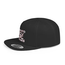 Flat Bill Snapback - Hired Guns (gray/red logo)