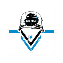 Square Vinyl Stickers - Militia