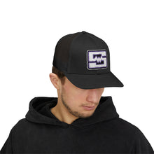 Embroidered Snapback Trucker Cap - Shockwave