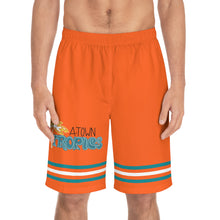 Tropics (Orange) Men's Board Shorts (AOP)