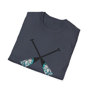 Making Waves - Unisex Softstyle T-Shirt - Paddles