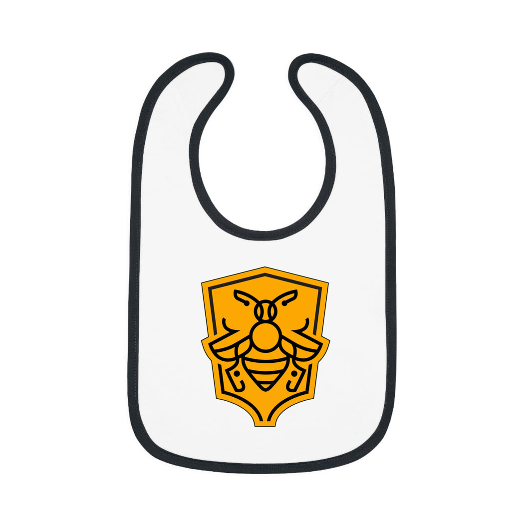 Bee Squad - Baby Contrast Trim Jersey Bib