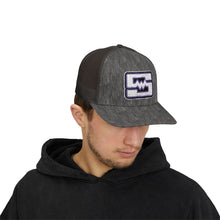 Embroidered Snapback Trucker Cap - Shockwave