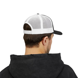 Embroidered Snapback Trucker Cap - Shockwave