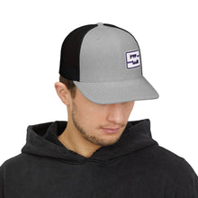 Embroidered Snapback Trucker Cap - Shockwave