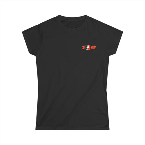 Women's Softstyle Tee - Left logo - 2 and 10