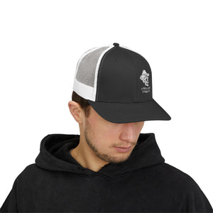 Cotton Snapback Trucker Cap - Conestoga Cowboys (white logo)