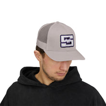 Embroidered Snapback Trucker Cap - Shockwave
