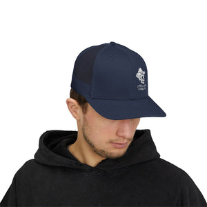 Cotton Snapback Trucker Cap - Conestoga Cowboys (white logo)