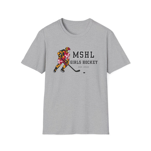 MSHL Girls Hockey Unisex Softstyle T-Shirt (colors)