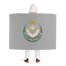 Hooded Sherpa Fleece Blanket - Mystic Volleyball