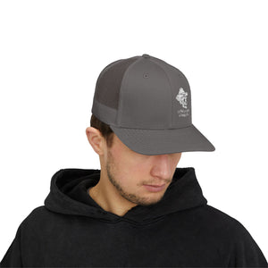 Cotton Snapback Trucker Cap - Conestoga Cowboys (white logo)