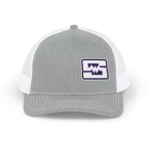 Embroidered Snapback Trucker Cap - Shockwave