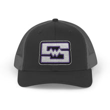 Embroidered Snapback Trucker Cap - Shockwave