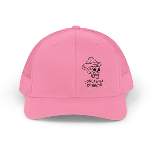 Cotton Snapback Trucker Cap - Conestoga Cowboys (black logo)