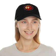 Dad Hat with Leather Patch (Round) - Hellfish