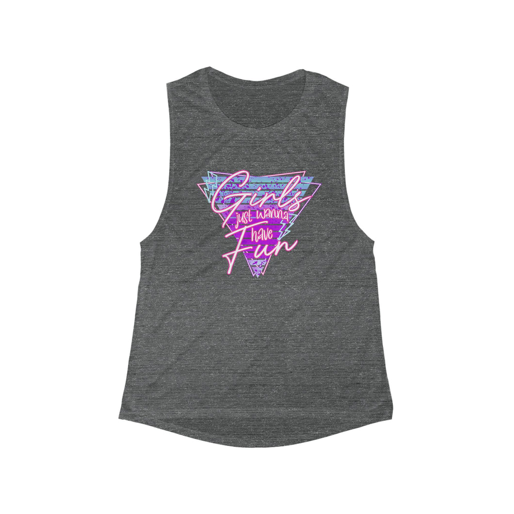 GJWTHF Women's Flowy Scoop Muscle Tank