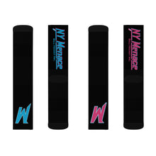 Menace Black Sublimation Crew Socks