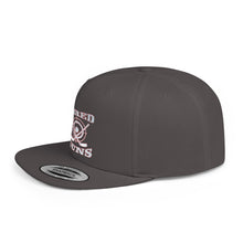 Flat Bill Snapback - Hired Guns (gray/red logo)