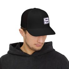 Embroidered Snapback Trucker Cap - Shockwave